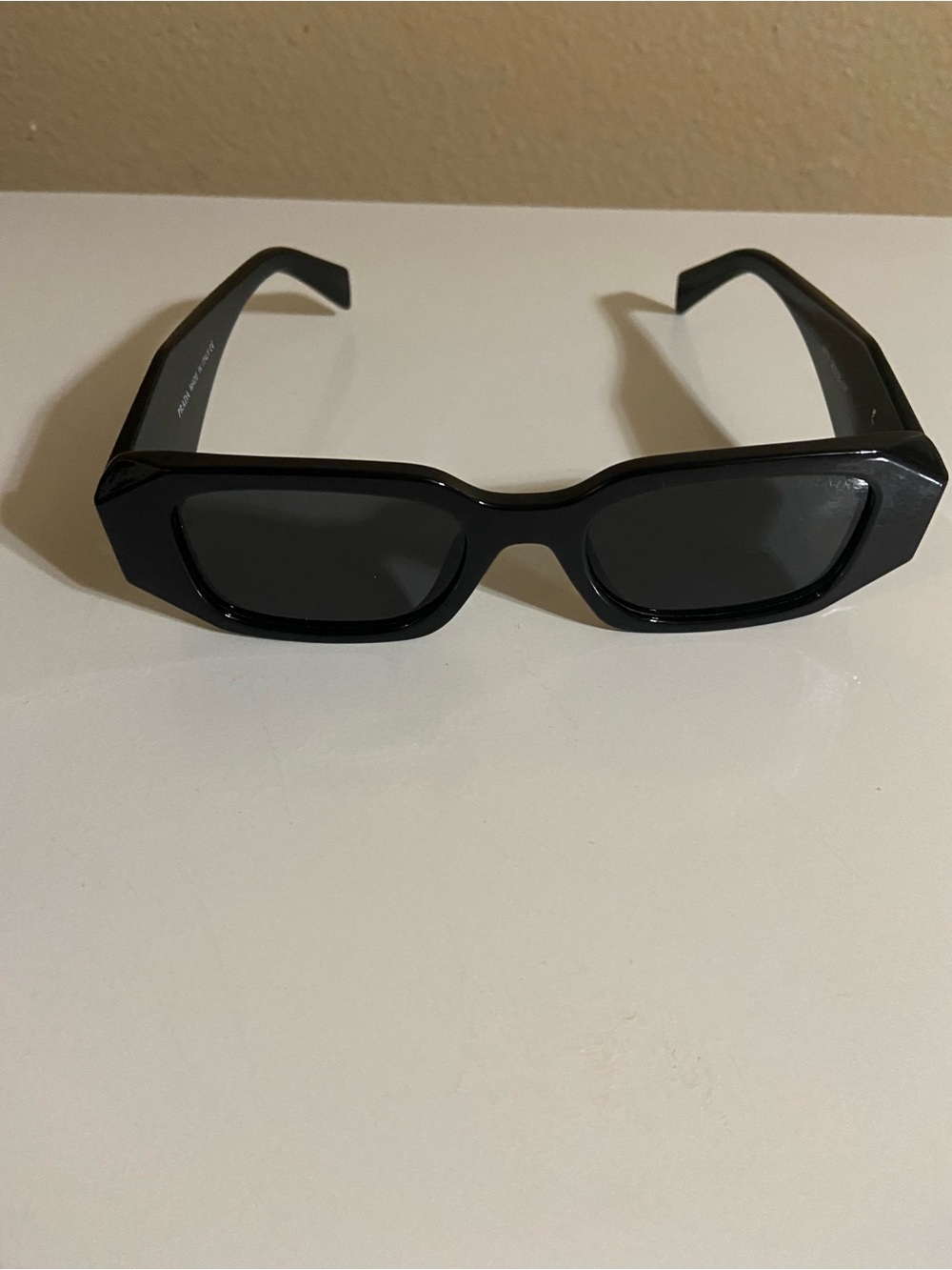 Prada Glossy Black Cat-Eye Sunglasses - Picture 4 of 5